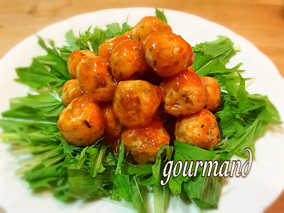 卯の花リメイク ケチャップ餡の肉団子 プーティ Snapdish スナップディッシュ Id Vmqxna