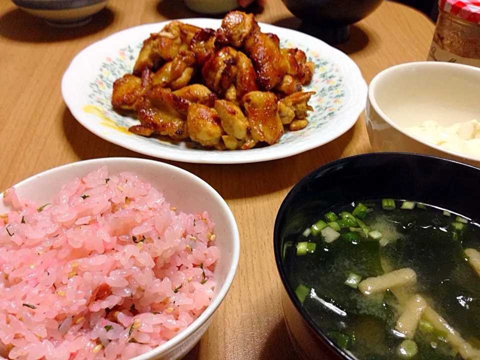 梅ごはんと鶏肉のタンドリーチキン風|こんこんさん