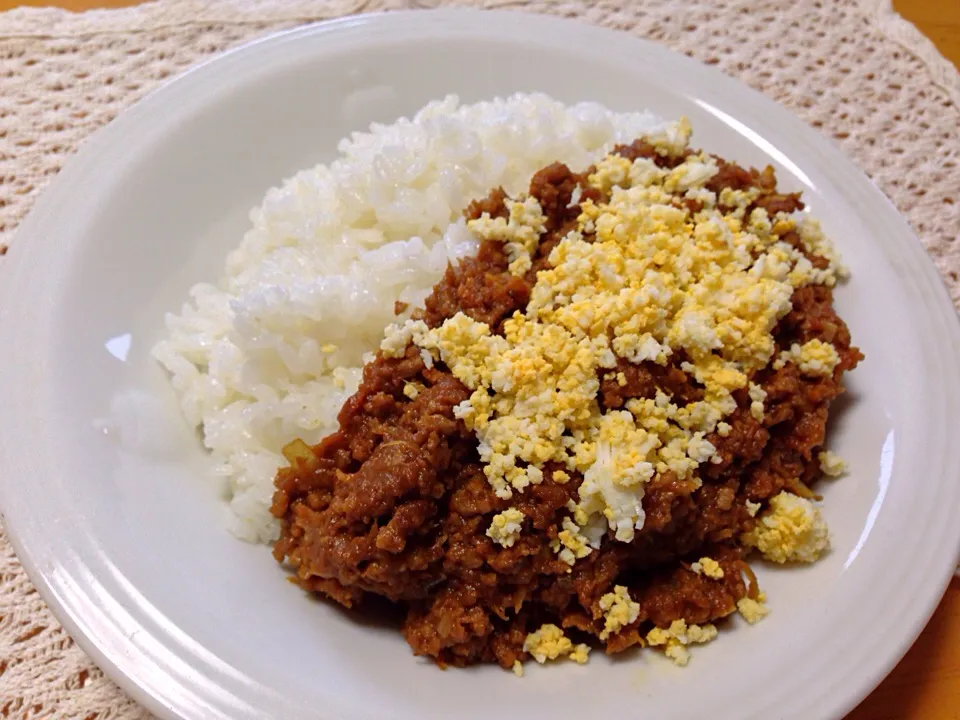 ミモザ風キーマカレー|ちゃみこさん