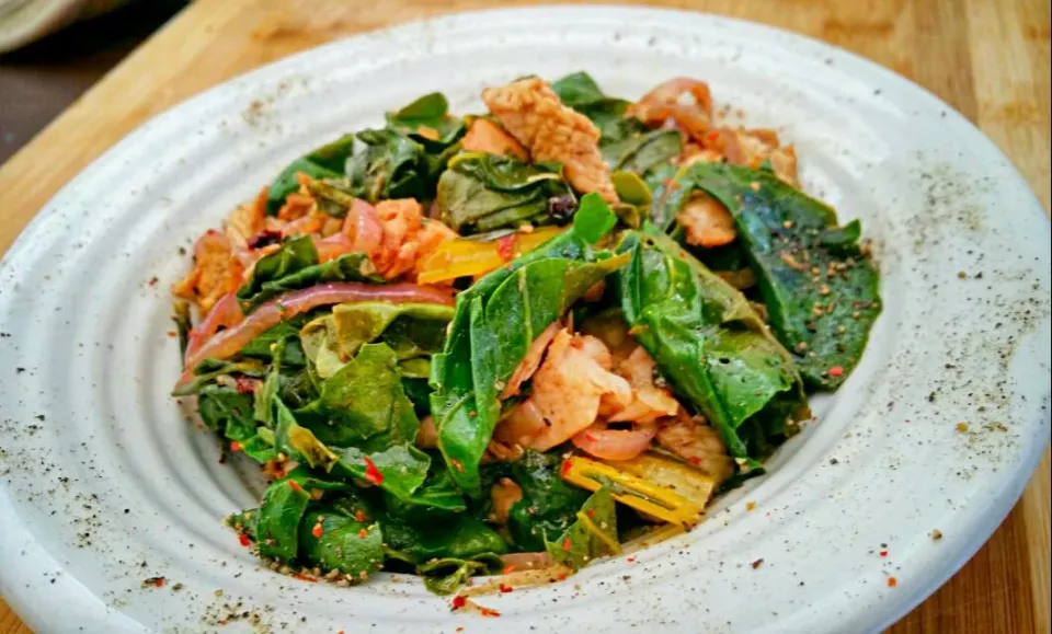 Sautéed Swiss Chard, and Grilled Chicken|Robert Schneiderさん