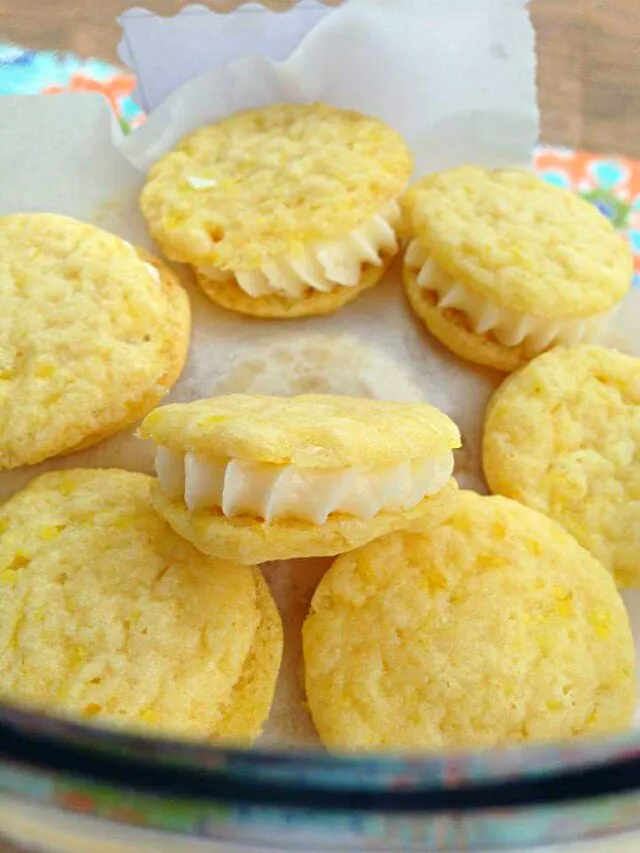 lemon cookie sandwiches|CHUENCHAIさん