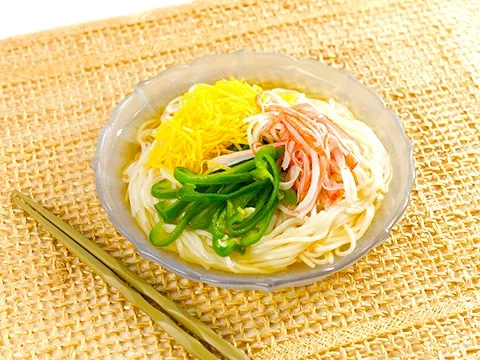 かにかまと卵の冷麺|ヤマサ醤油公式アカウントさん