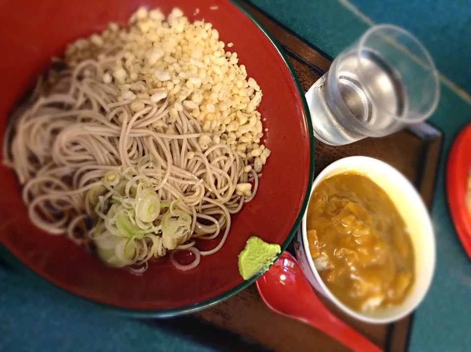 御茶ノ水の明神そばで冷やしたぬきとチビカレー|hoppycowさん