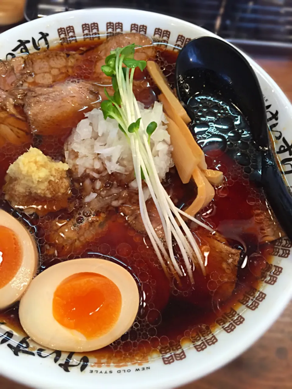 肉そば醤油味玉入り|がっし〜さん