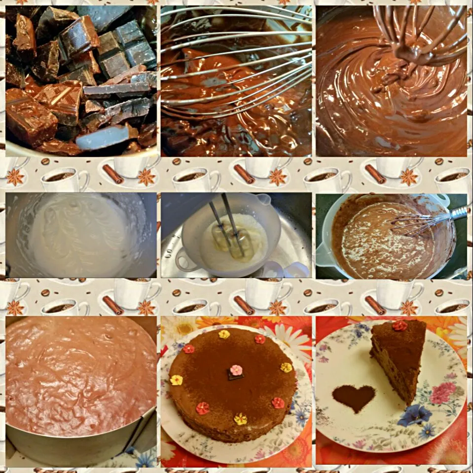 Snapdishの料理写真:Selfmade Swiss Chocolate Mousse Tarte
 #Swiss cuisine #Chocolate #Schoggi|Najeskaさん