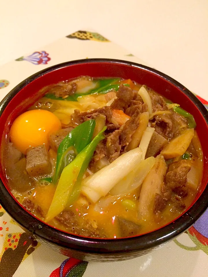 牛もつカレーうどん！|クリスマスローズさん