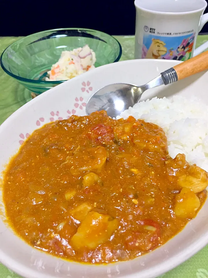 あさイチ 解決！ゴハン チキンのヨーグルトトマトカレー|ponnaoさん