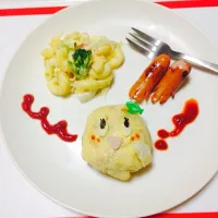 Snapdishの料理写真:ふなっしーミニオムライス|みー♪さん