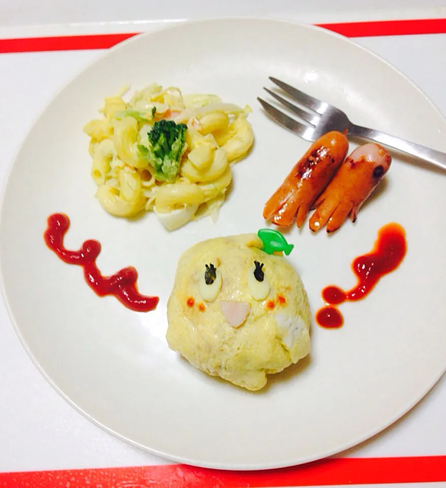 Snapdishの料理写真:ふなっしーミニオムライス|みー♪さん