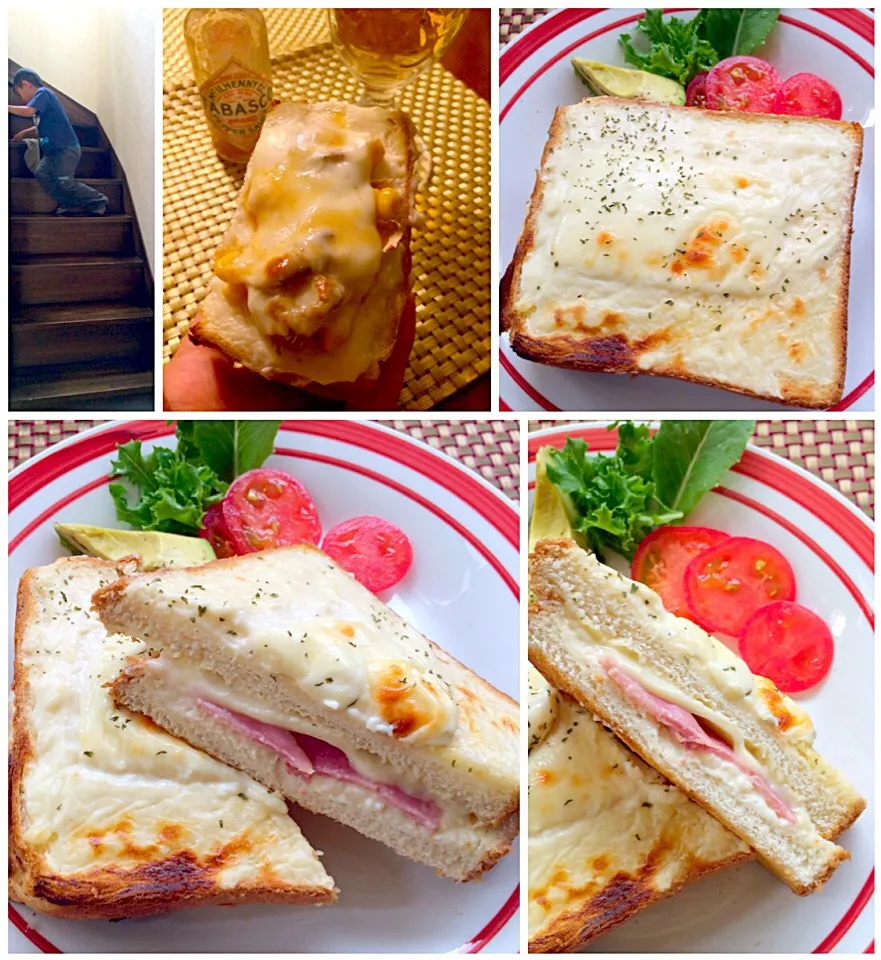 Snapdishの料理写真:Croque-monsieur♨️ｸﾛｯｸﾑｯｼｭ|🌈Ami🍻さん