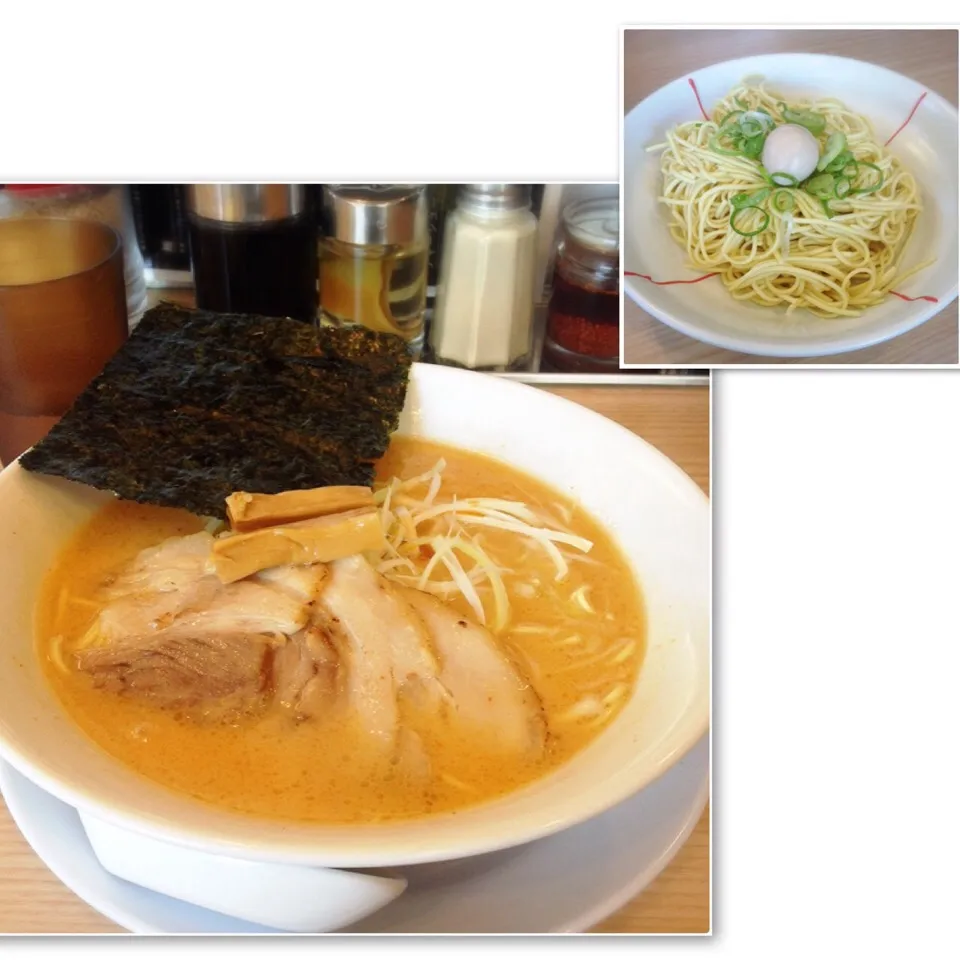 Snapdishの料理写真:やみつき辛味噌とんこつラーメンと替え玉|美也子さん