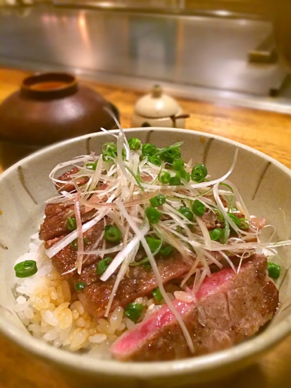 Snapdishの料理写真:和牛ステーキ丼☆|yukaさん