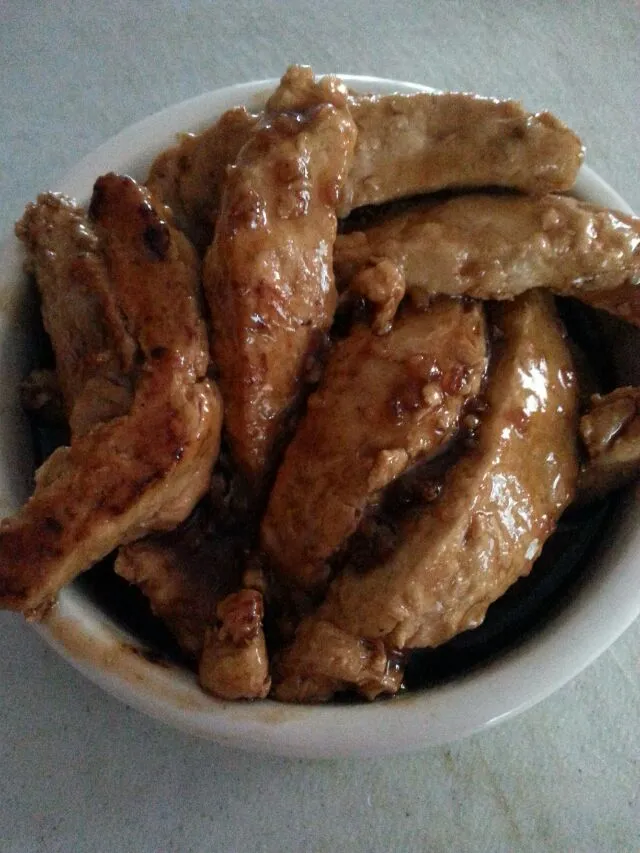 gardien teriyaki chix strips.|Polly Gelfusoさん