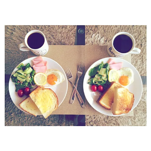 SP morning plate🍞🍳🍅✨|leeさん