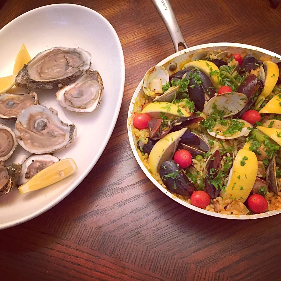 Paella and oysters|John Liさん