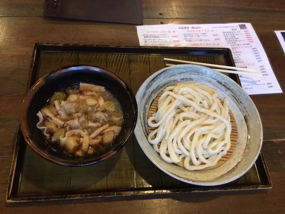 Snapdishの料理写真:かまど鎌取店の肉つけ汁うどん|マツさん