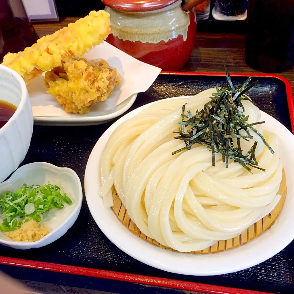 鶏竹天ざるうどん|ゆみこさん