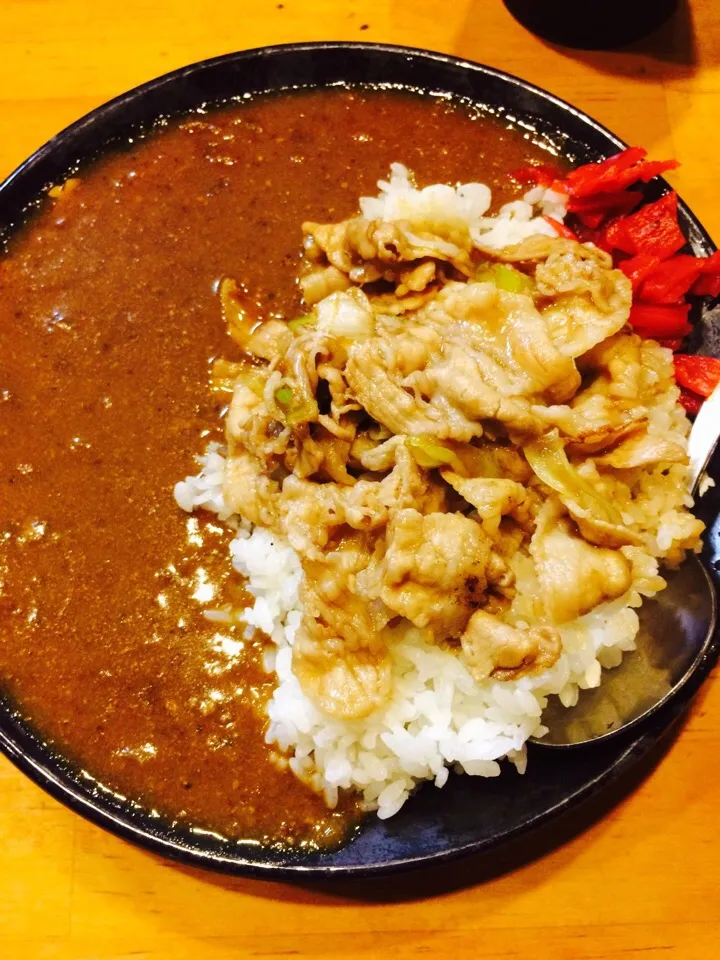 Snapdishの料理写真:伝説のすた丼 カレー|くいちゃんさん