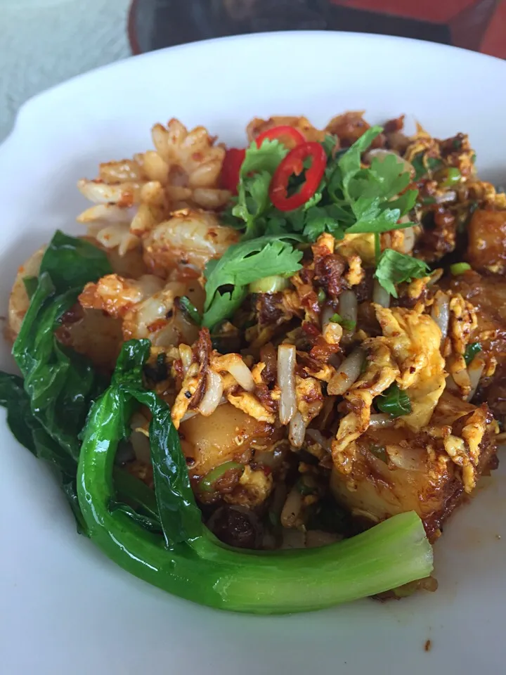 Fried carrot cake with seafood|chef baobao from Singaporeさん