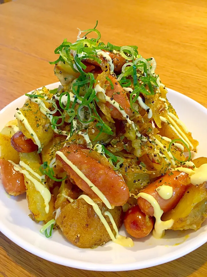 優雨さんのカレー照りマヨジャーマンポテトサラダ|まつださんさん