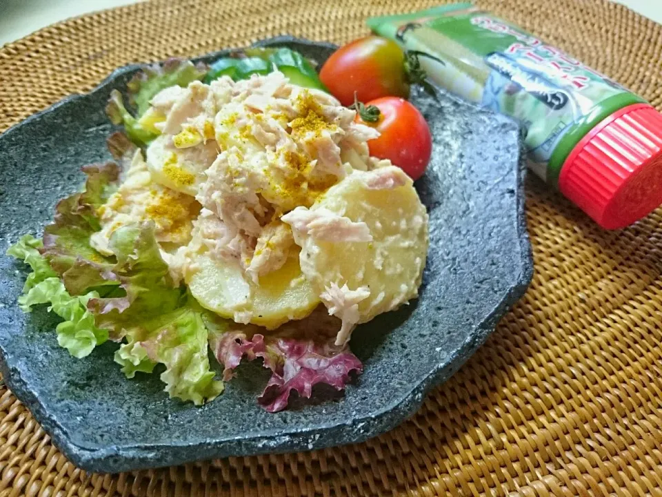 グリーンカレー風味のツナマヨポテトサラダ😆💕💕|sakurakoさん