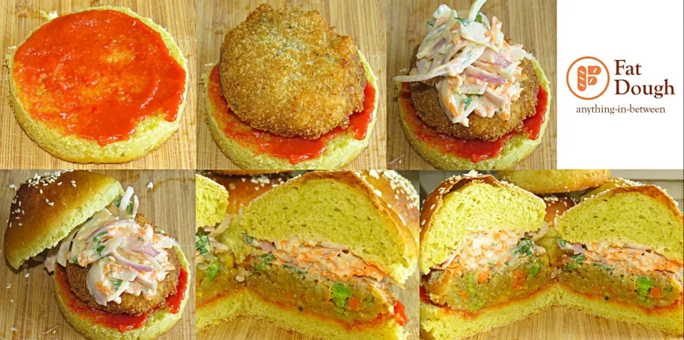 Vegan Aloo Tikki Burger with Onion Slaw #Vegan|Daniel Limさん