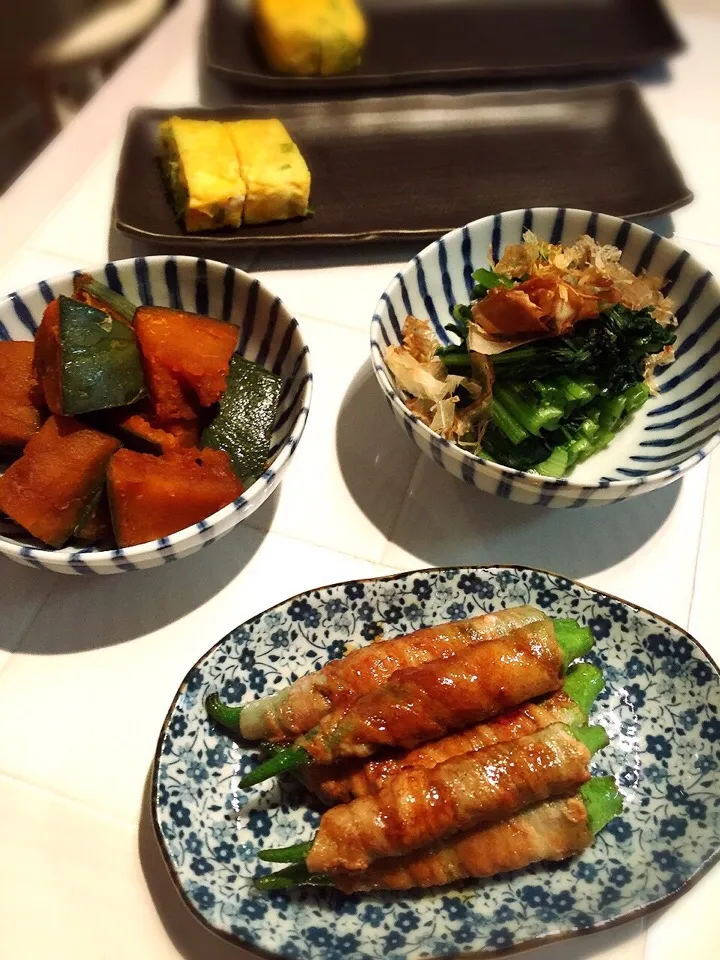 今日は定食屋さん風の晩御飯です。あとは干物を焼くだけ！|Angieさん