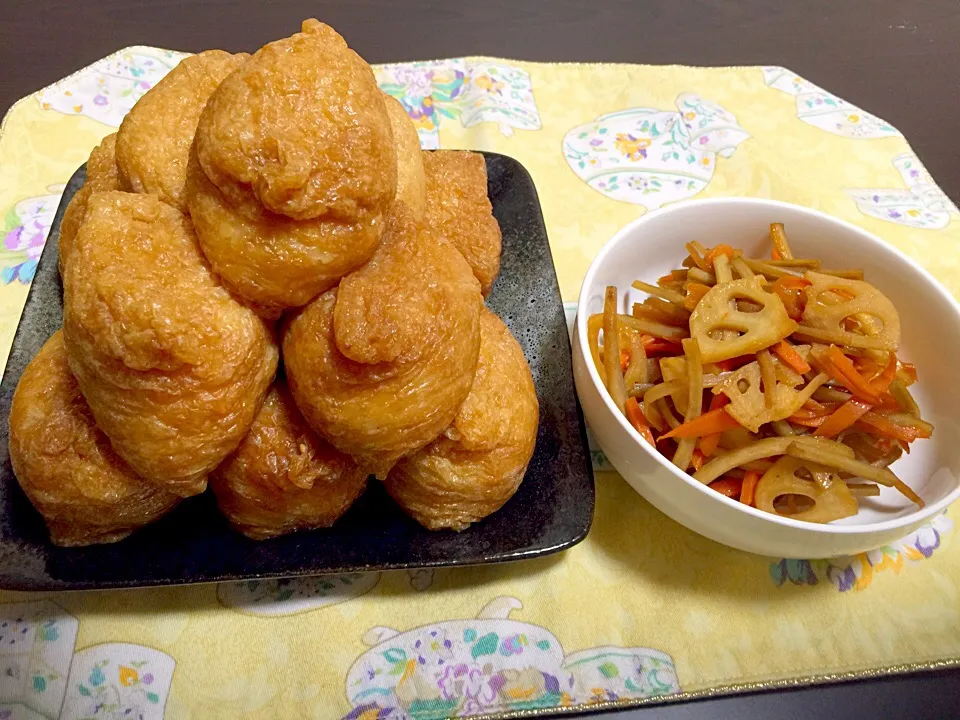お稲荷さんときんぴら( ^ω^ )|恵里香さん