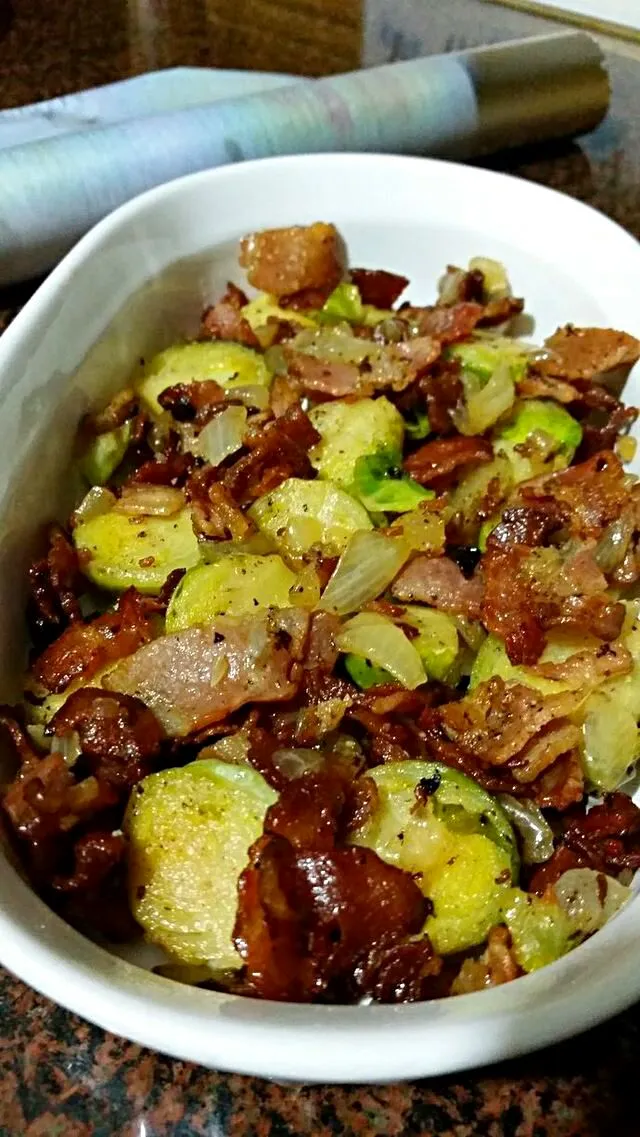 I Cooked Bacon Roasted Brussel Sprouts #Vegetable #Pork #Side dish #Dinner|Alisha GodsglamGirl Matthewsさん