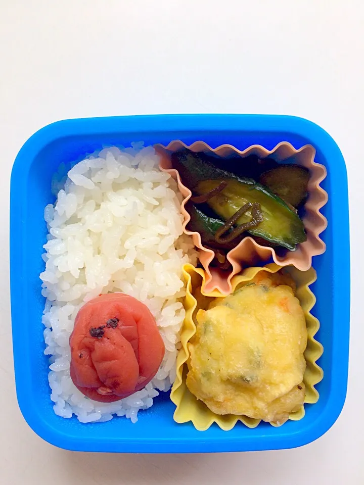 オクラとイカの揚げしんじょ弁当|kyokacolaさん