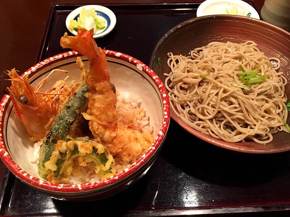 Snapdishの料理写真:天使の海老天丼セット|愛ペガさん