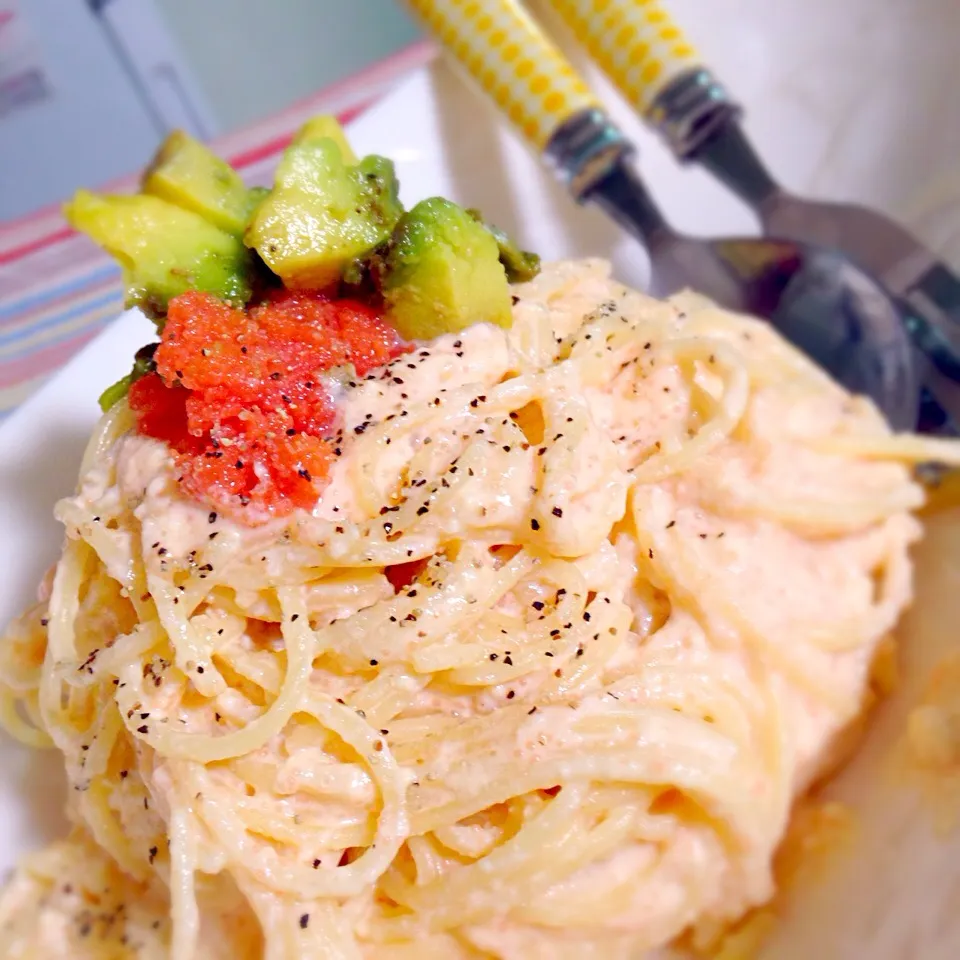 がぁがさんの料理 豆腐＊たらこdeトロ旨パスタ|ららさん