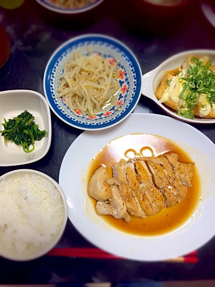 Snapdishの料理写真:おうち晩ご飯✻°•|ほうれんmamaさん