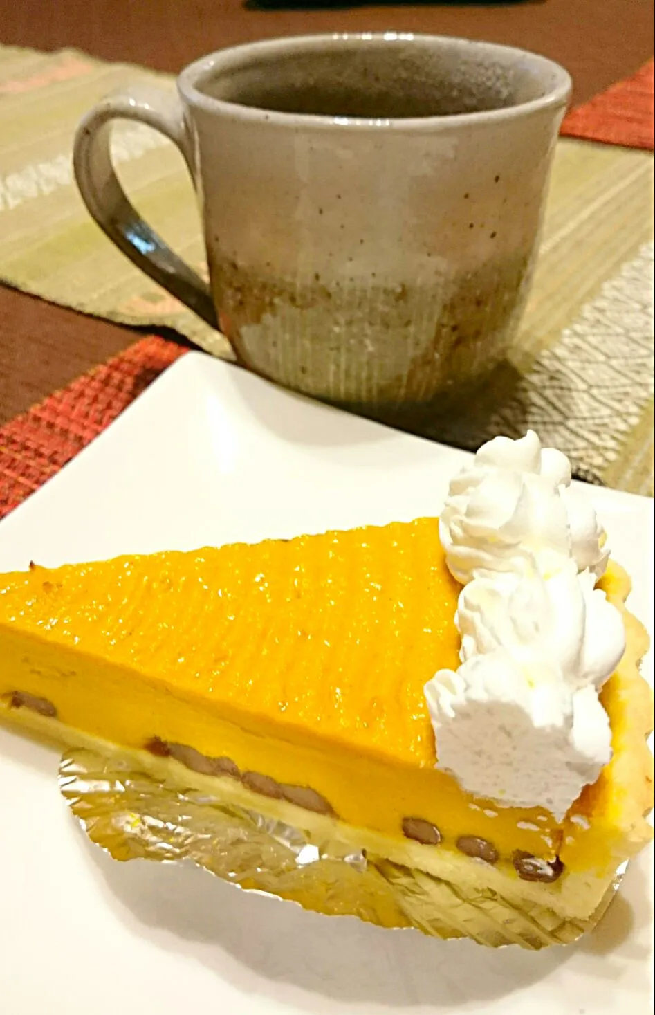 今朝は、かぼちゃのタルト🍰&コーヒーで☕|ナムナムさん