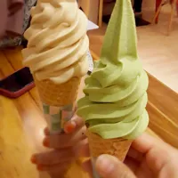 #shirokuma #greentea #soft #Ice Cream|Ida Ayu Irena Herawatiさん