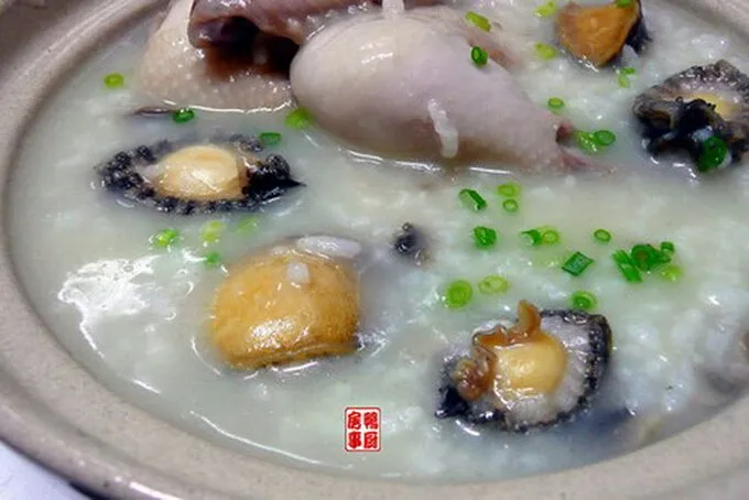 鲍鱼鸡粥。。。chicken and abalone congee|steven z.y.さん