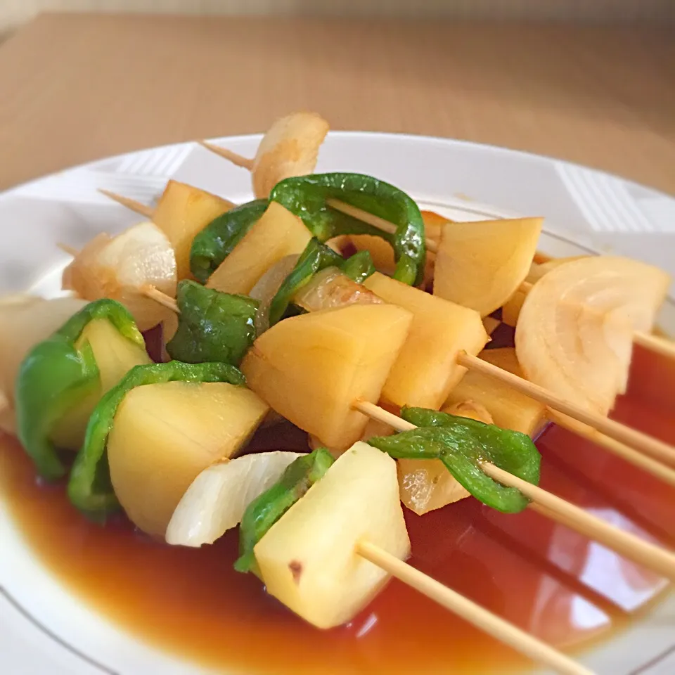 野菜だけの焼き串|とろさん