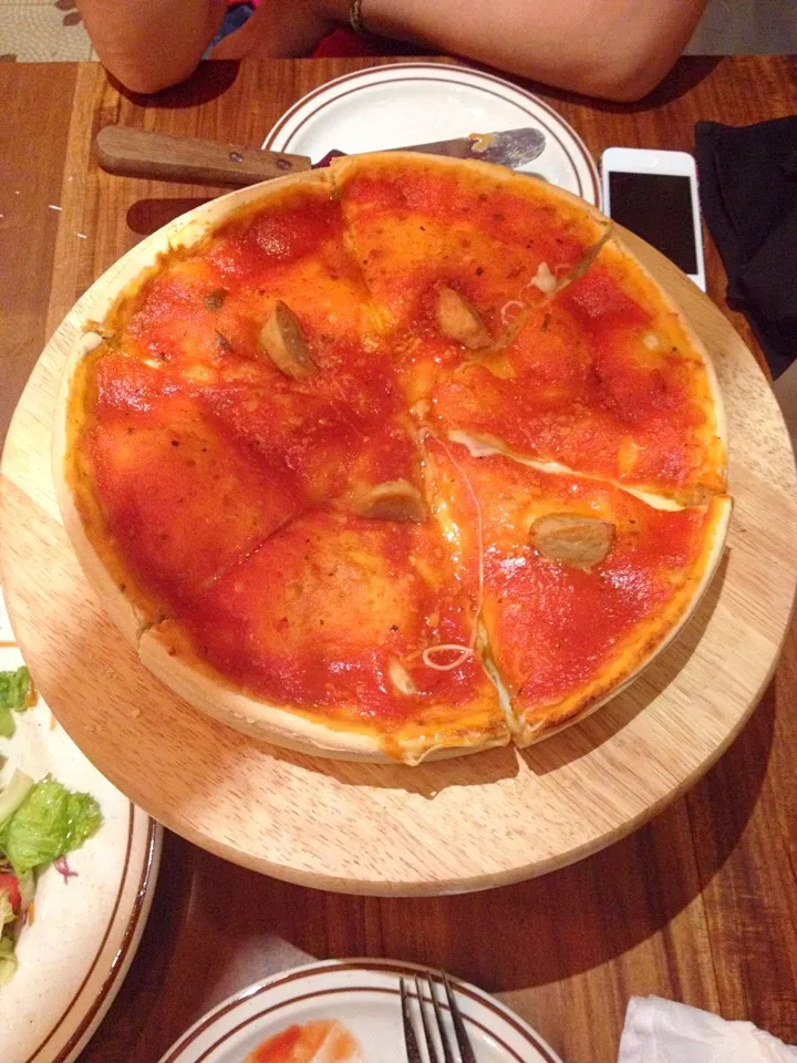 Snapdishの料理写真:Chicago pizza nhân nhồi|thungaさん