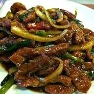 Snapdishの料理写真:Beef Chop Suey W/ Bell Pepper  and Cool Water Onions And Other Special Herbs and Spices|Sheila Harrisさん