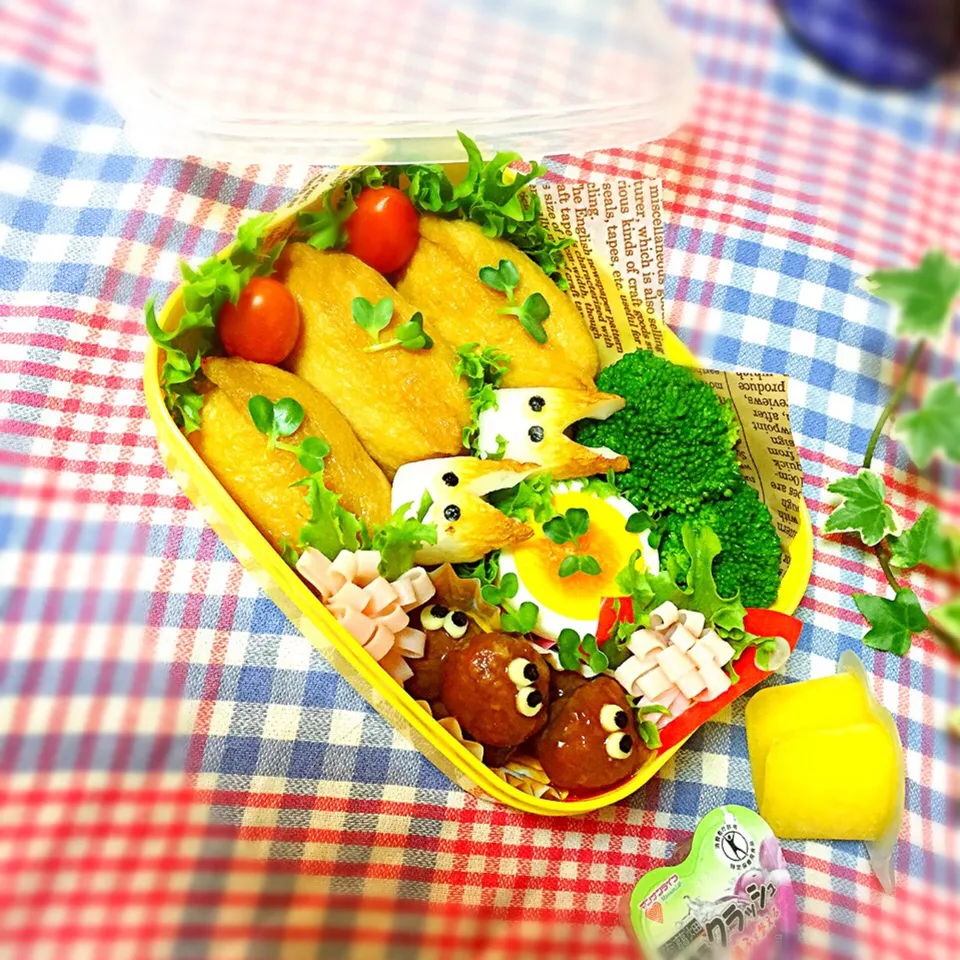 Snapdishの料理写真:稲荷ずし💕お弁当🍱|かぼ(≡'・'≡)さん