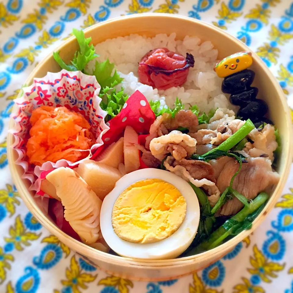 クレソンと豚肉のクミン炒め弁当|Nagashima  Yukoさん