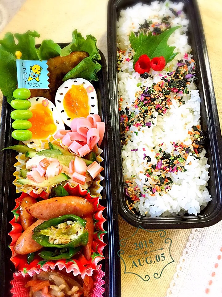 Snapdishの料理写真:お弁当〜🍱一丁上がり〜🍴|まんぞーさん