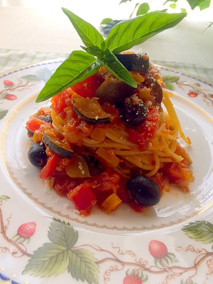 自家製夏野菜で菜園風パスタ|葉月さん