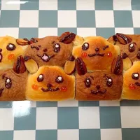 ポケモンちぎりぱん＊イーブイ・ピカチュウ|モノノフちーんパープルさん