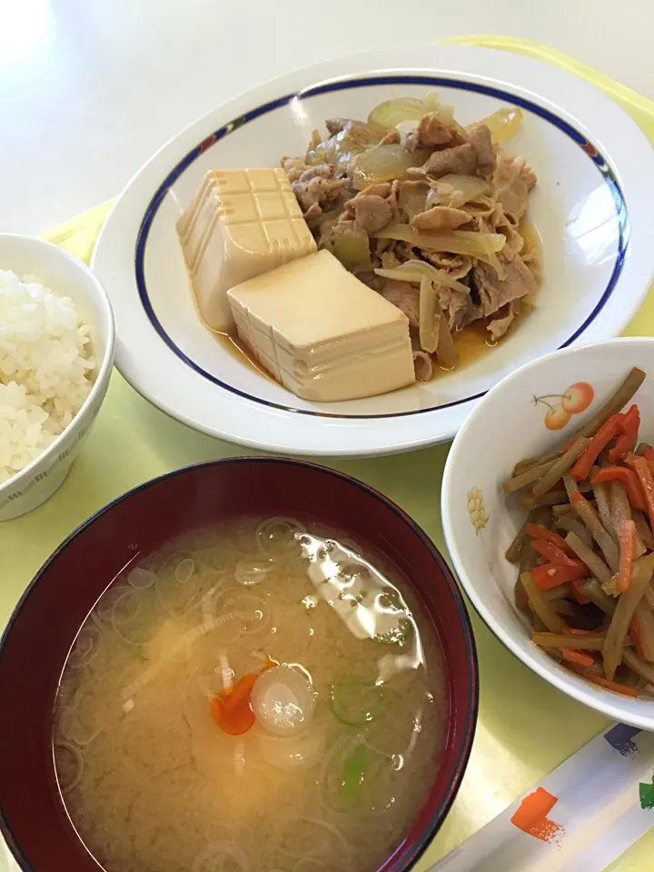 Snapdishの料理写真:肉豆腐定食|wildcat山猫さん