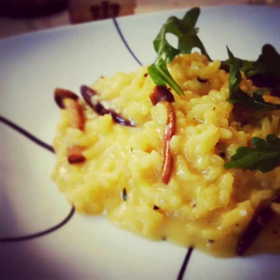 Wild mushroom saffron risotto|John Liさん