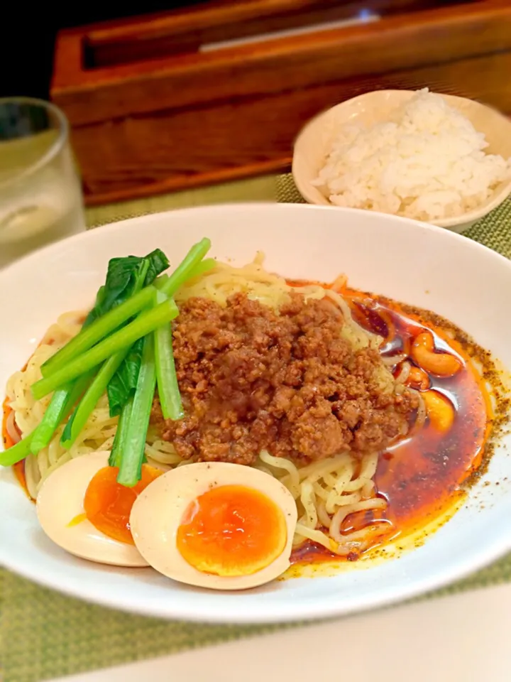 汁なし担々麺＋味玉＋ごはん|morimi32さん