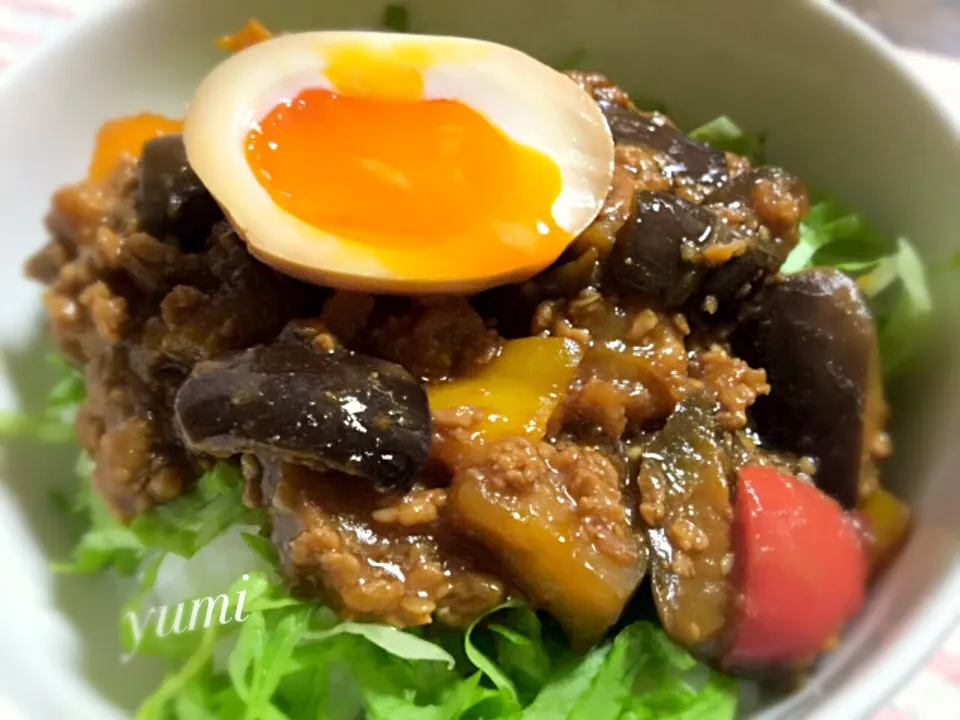 茄子の肉味噌丼|YUMIさん