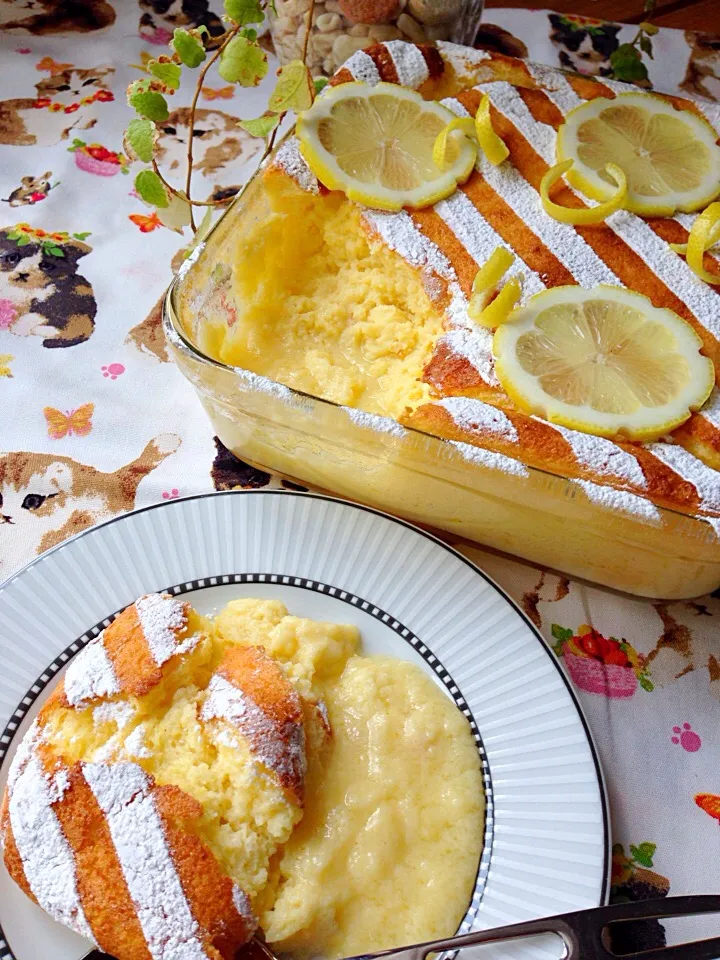 Lemon custard souffle ❤️ おばあちゃんの代から我が家の人気デザート 🌟|Hollyさん