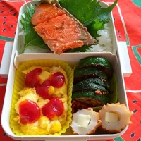 Snapdishの料理写真:シャケ弁当|あしたまさん